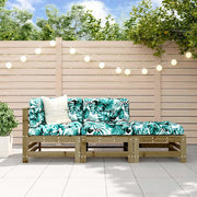 Salotto da Giardino-Set Salotto da Giardino 3 pz in Legno Impregnato di Pino 331763