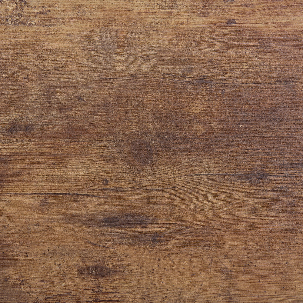 Tavolo da pranzo Piano in legno scuro Gambe in metallo Nero 160 x 90 cm 6 posti rettangolare industriale
