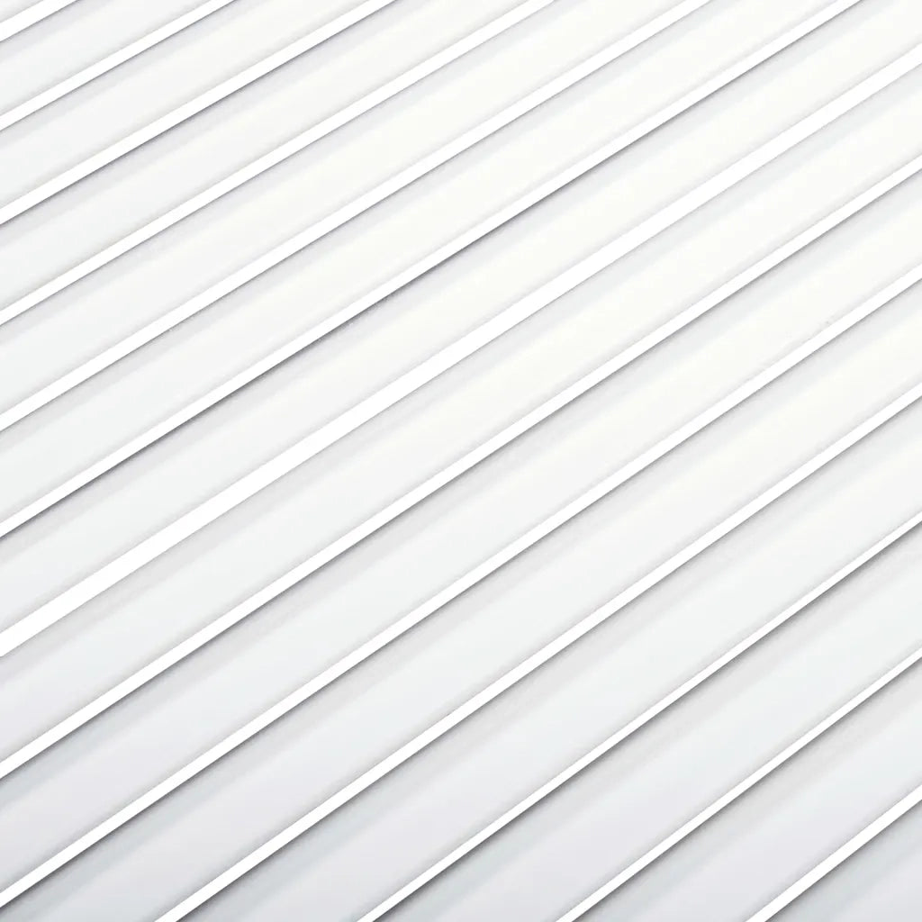 Anta con Design a Lamelle Bianca 99,3x39,4 cm in Legno di Pino CFW7463936