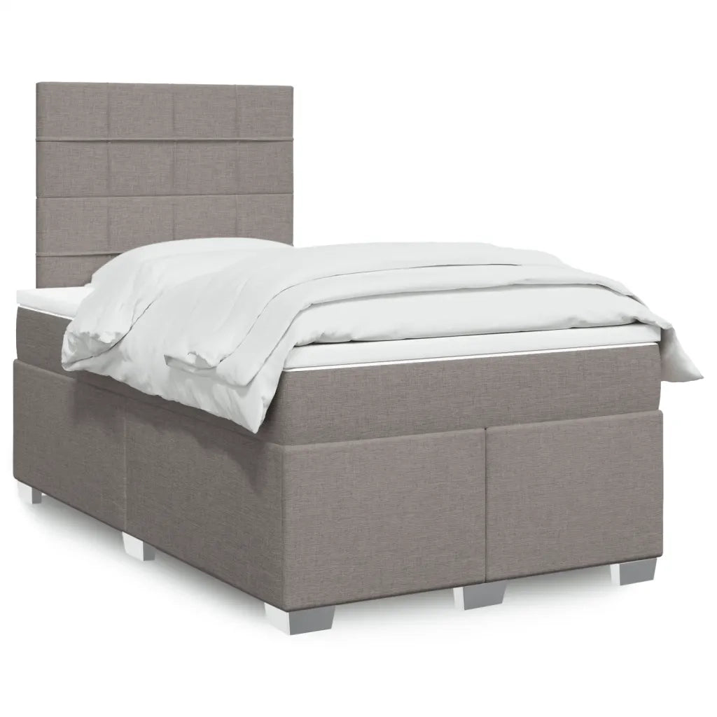 Giroletto a Molle con Materasso Tortora 120x190 cm in Tessuto 3290431