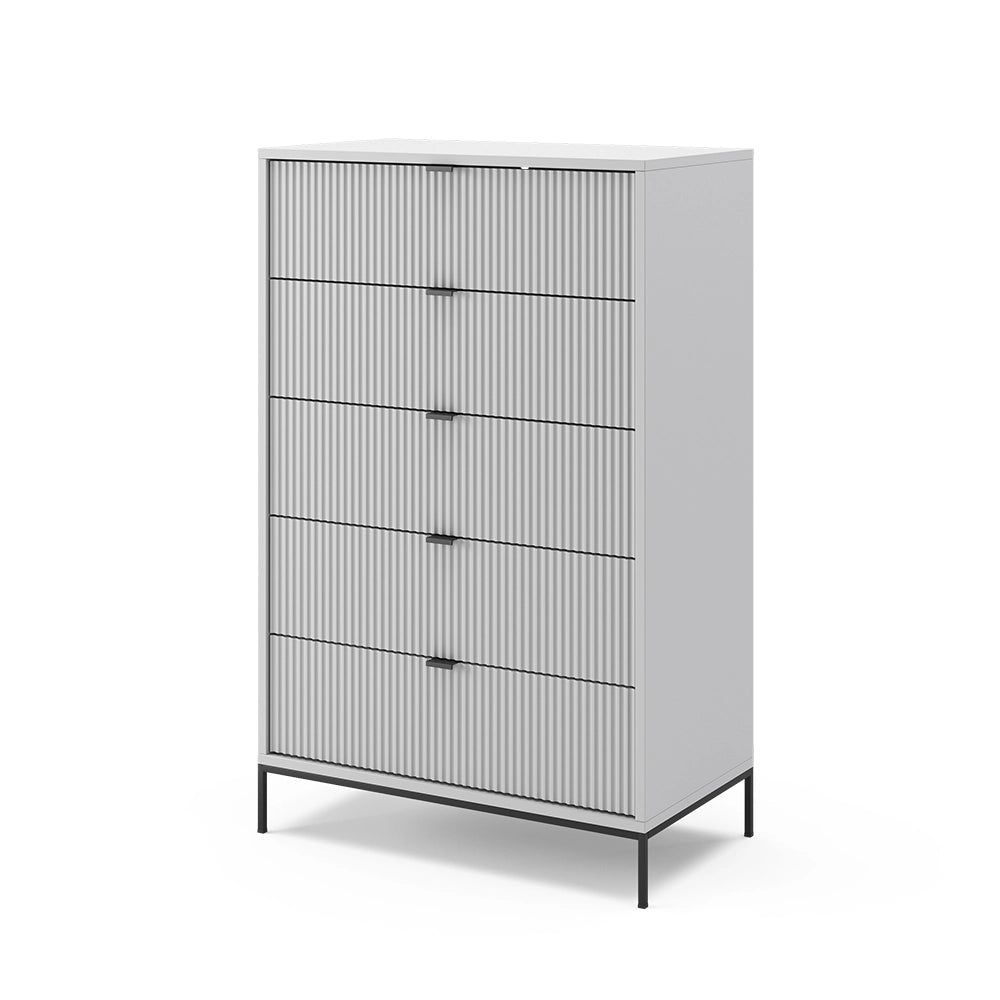 Vicco Cassettiera per camera da letto Grigio 42 x 120 cm