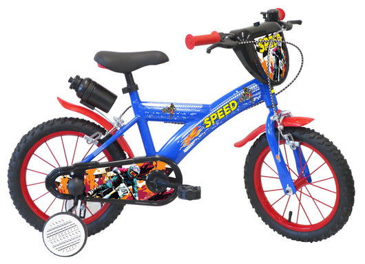 SCH SPEED 14", bicicletta per bambini, adatta a bambini tra i 4 e i 6 anni, per altezza tra 100 e 120 cm, con campanello