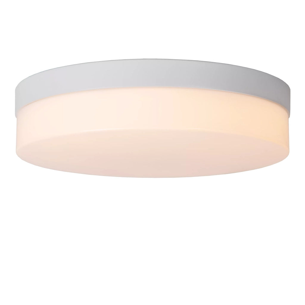 Plafoniera bagno Lucide Biskit rotonda bianca 28cm LED 18W IP44