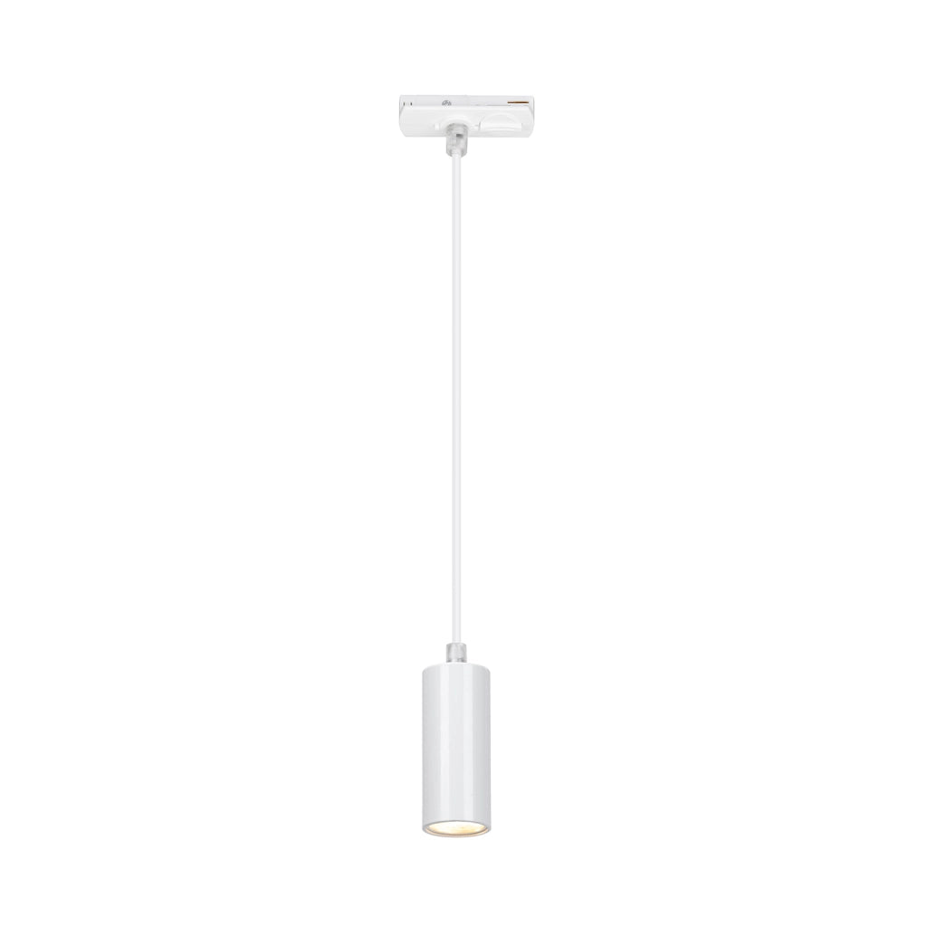 Pendente Per Binari Rail Metallo Bianco Opaco Led Integrato 4,5W 3000K