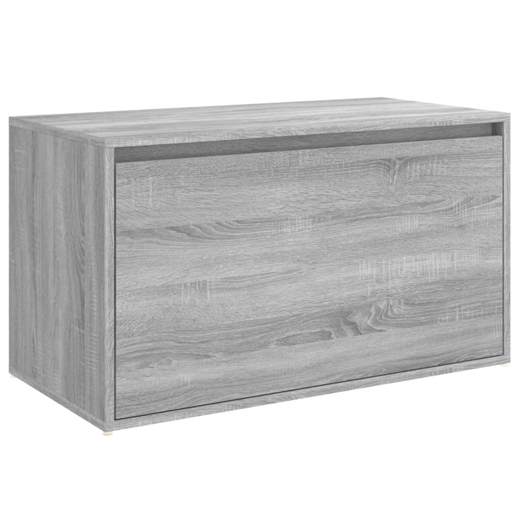 Panca da ingresso 80 x 40 x 45 cm in legno ingegnerizzato grigio 02_0010859