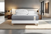 Pacchetto letto completo - Materasso 140x190cm + Box spring con doghe (kit) + 2 cuscini + Piumino - Trente PLUS