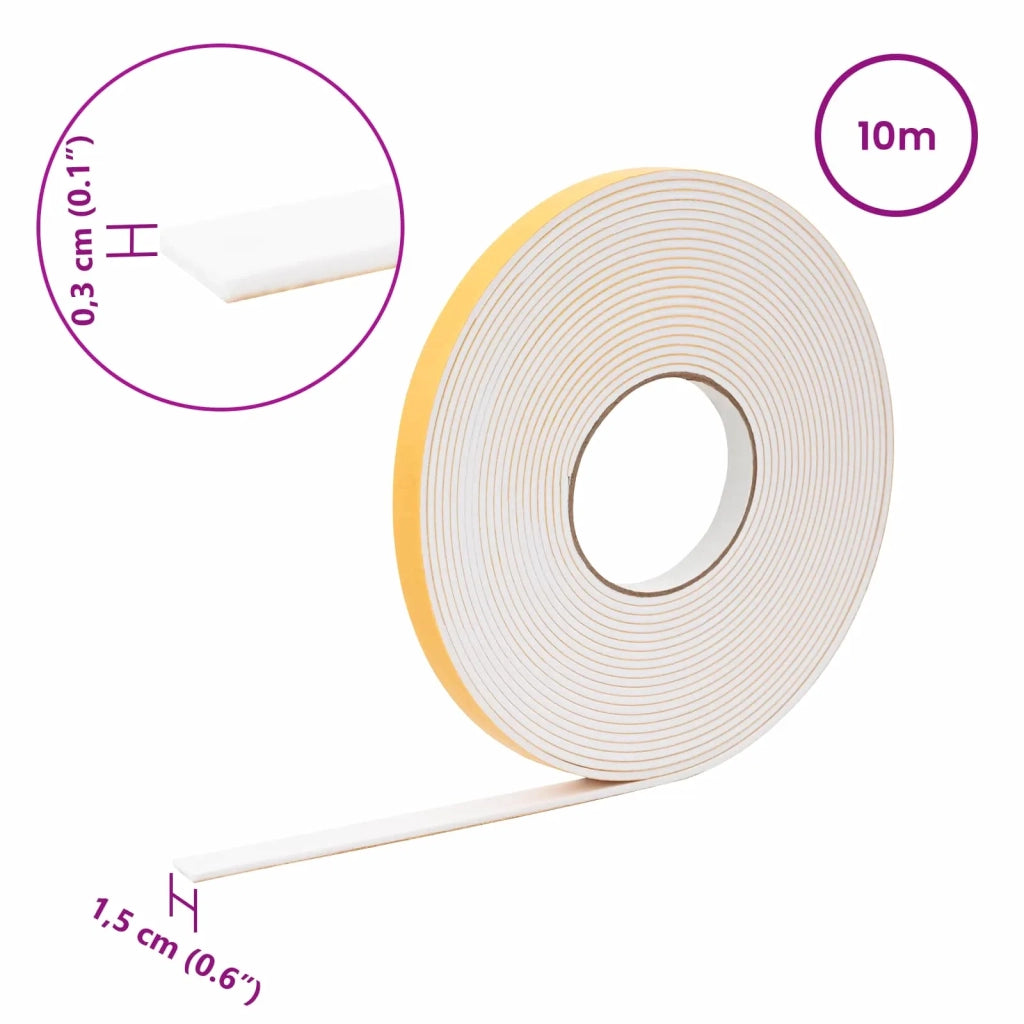 Nastro adesivo in schiuma Bianco 15mm x 10m Schiuma CR 42024117