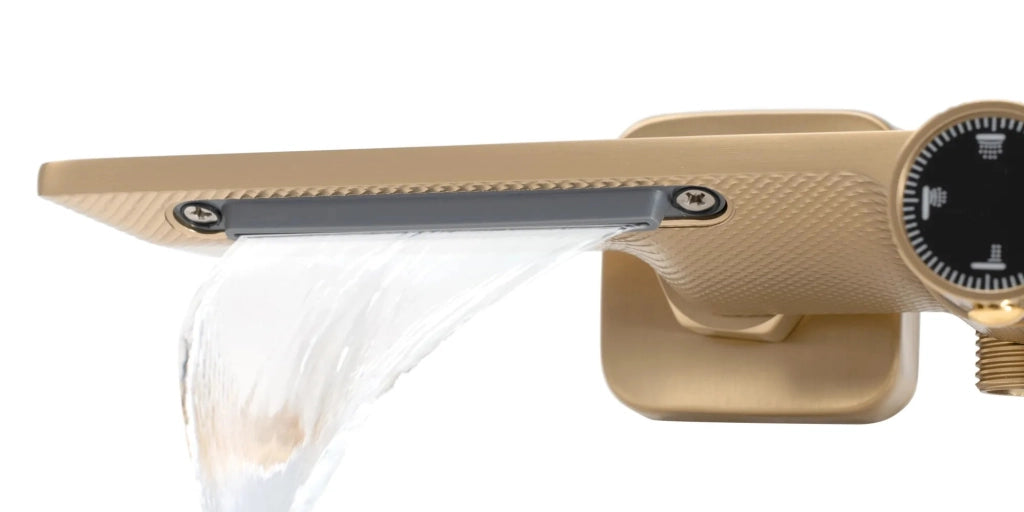 Set Doccia Rea Helix Brush Gold