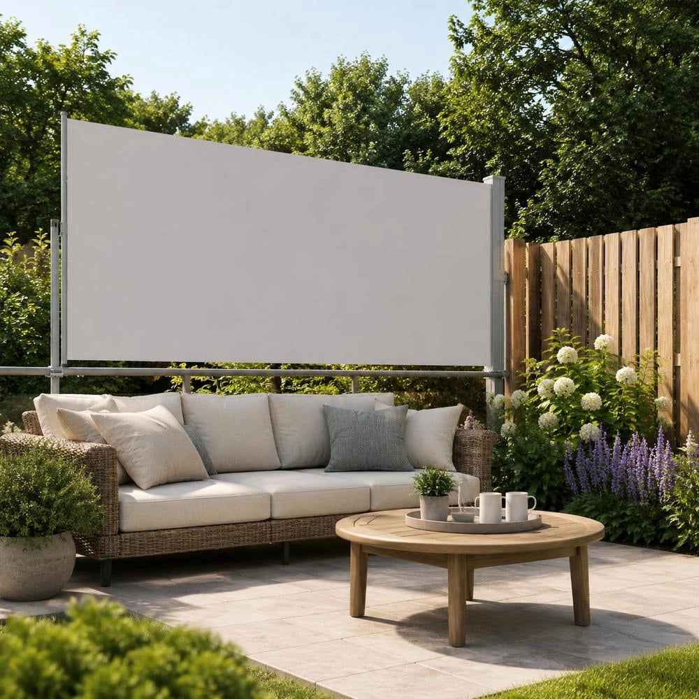 Retractable Side Awning 160x300 Cm Grey