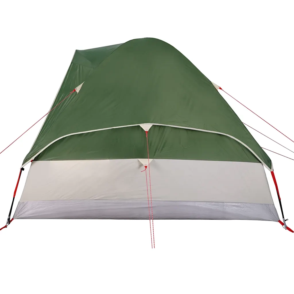 Tenda da Campeggio a Cupola per 4 Persone Verde Impermeabile