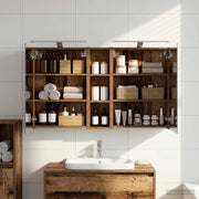 Set di Armadi da Bagno con lo scaffale 3 pcs 120 x 14,5 x 70 cm