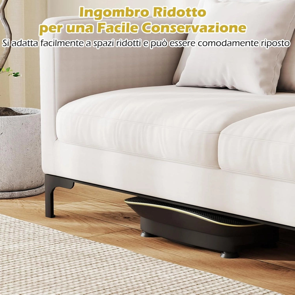 Pedana Vibrante Dimagrante, Piastra Vibrante con 10 Livelli di Vibrazione e Timer, Schermo, Telecomando, Superficie Antiscivolo e 4 Ventose, Allenamento Modellamento Muscolare