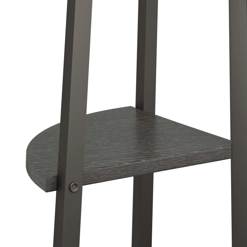 Scaffale Angolare a 4 Livelli Nero 45,5x31,5x150 cm CFW9265223
