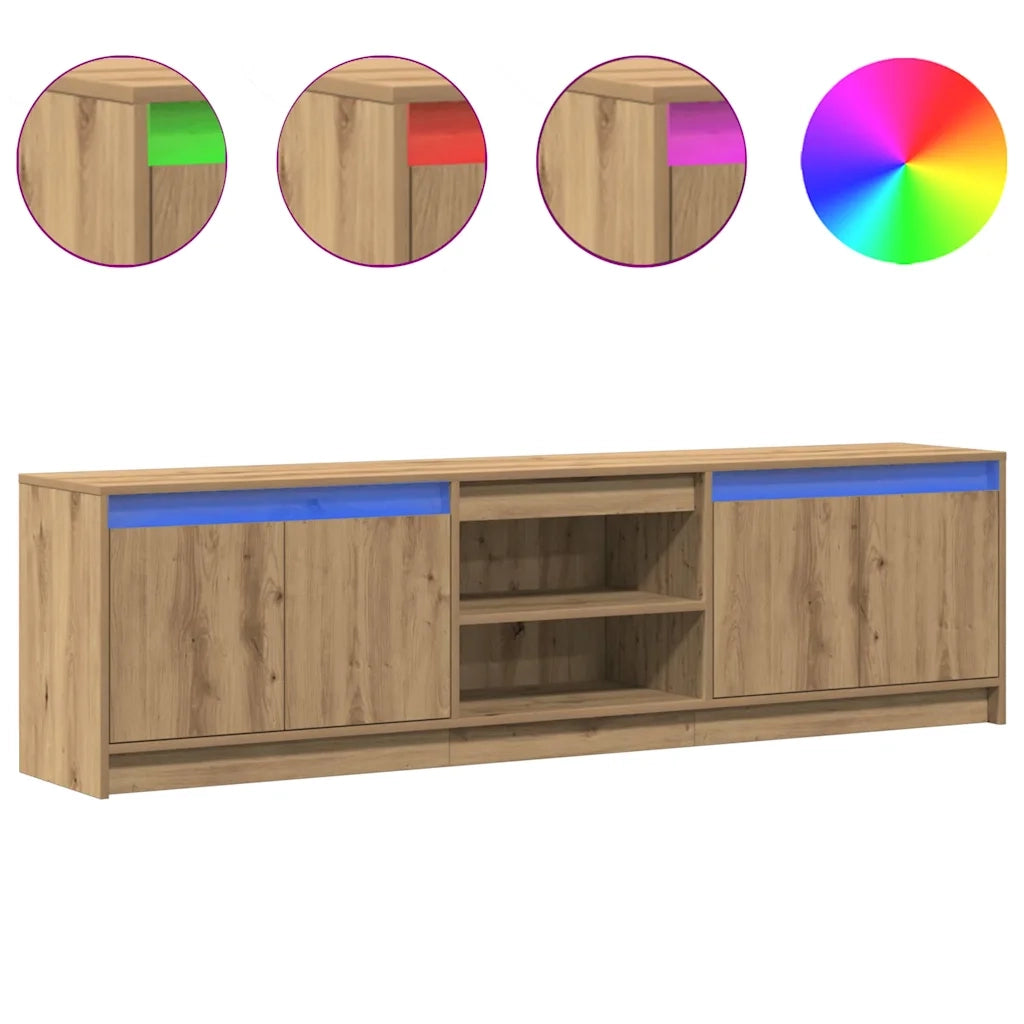 vidaXL Mobile TV Marrone 182 x 34 x 50 cm Legno multistrato