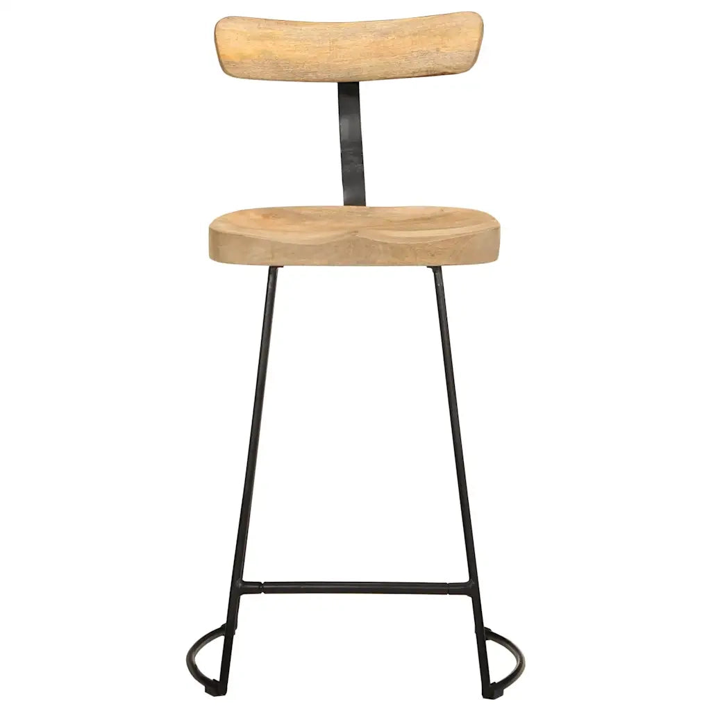 Sgabelli da Bar 2 pz 49x43x88 cm in Legno Massello di Mango 4013522