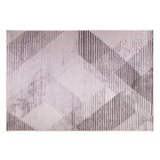 Tappeto rosa poliestere 140 x 200 cm a pelo corto motivo astratto