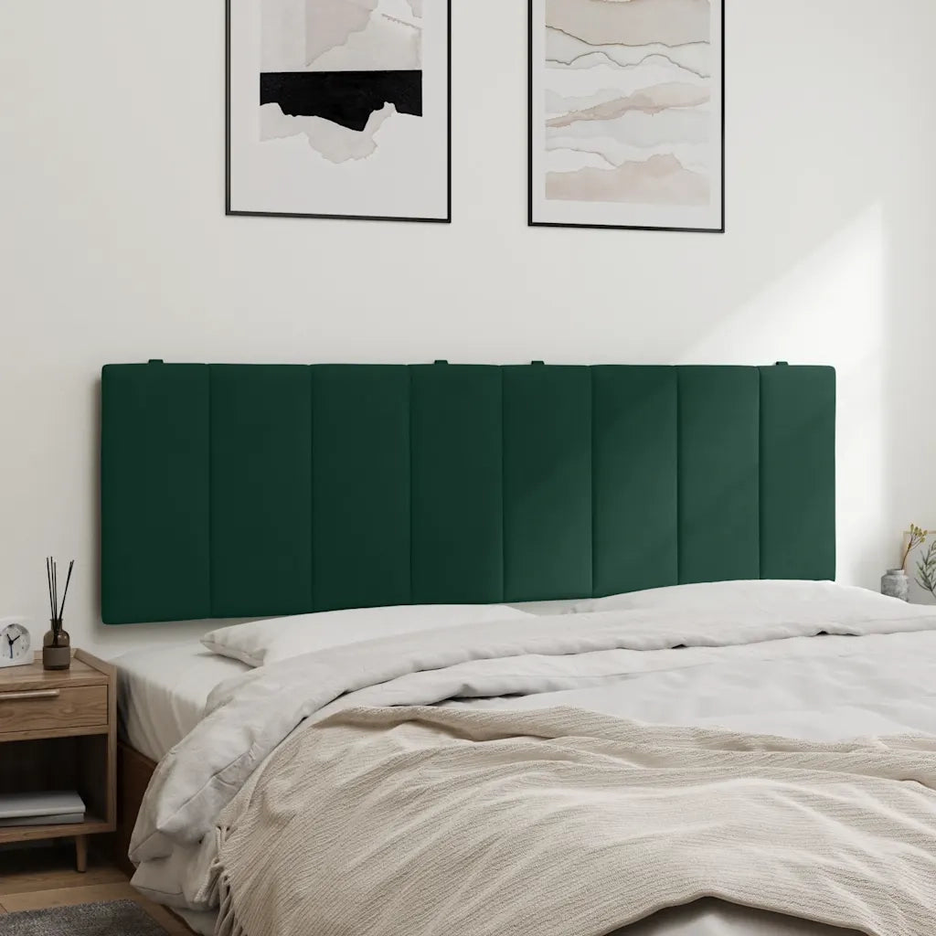 Cuscino Testiera Hanko Verde Scuro 160 cm in Velluto 374678