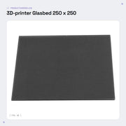Piattaforma per stampante 3D - 250 x 250 x 4 mm - Superficie di costruzione in vetro di cristallo di carbonio - Facile da modellare - Smalto organico - Piattaforma di costruzione