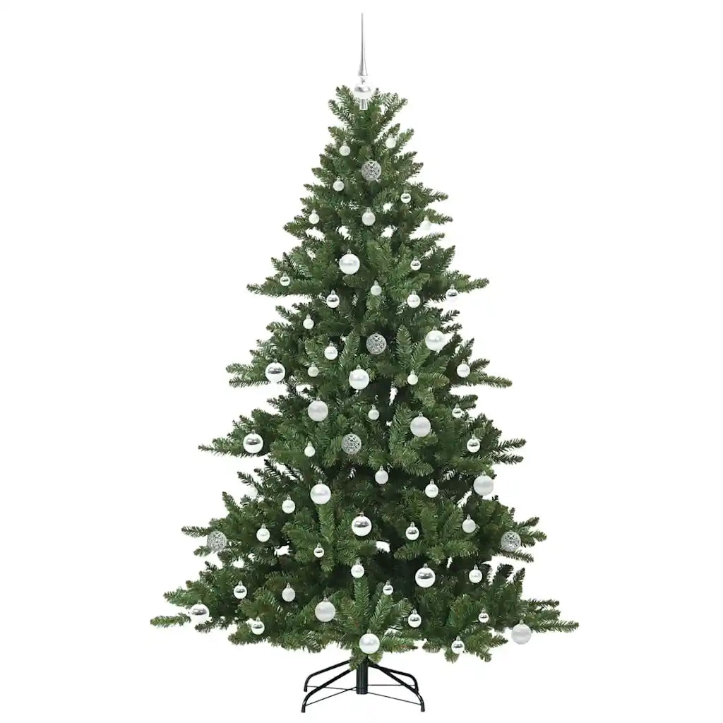 Albero di Natale Artificiale con Rami Pieghevoli Verde 180 cm 3397671