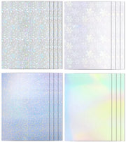 Film trasparente holografica per sticker A4