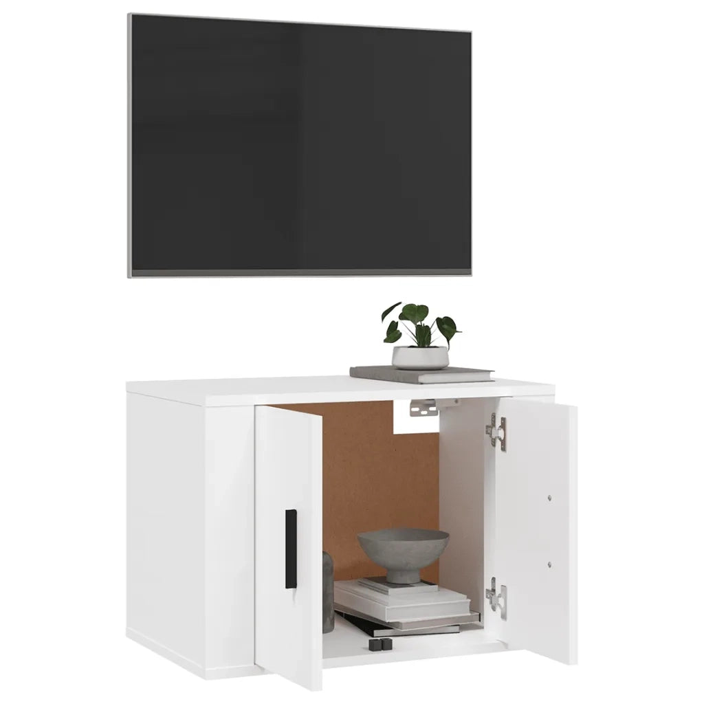 Mobile Porta TV a Parete Bianco 57x34,5x40 cm 816616