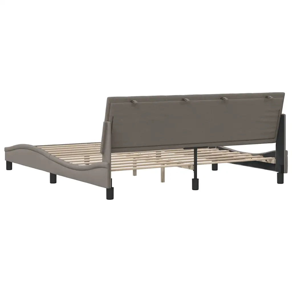 Giroletto senza Materasso-Struttura Letto Hanko Tortora 180x200 cm in Tessuto 967670