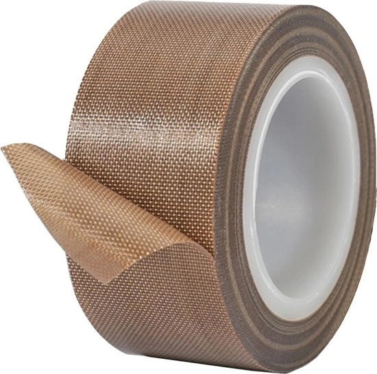 Tappetino in Teflon a Temperatura Alta 60 mm x 10 m – Resistente al Calore fino a 300 °C per Sigillatura Manuale