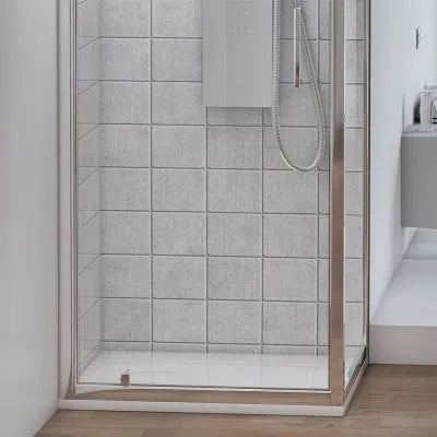 Box doccia angolare 70x80 cm con porta battente in cristallo trasparente Ted