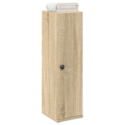 vidaXL Mobile da Bagno con Portarotolo Rovere Sonoma 20,5x22x72 cm