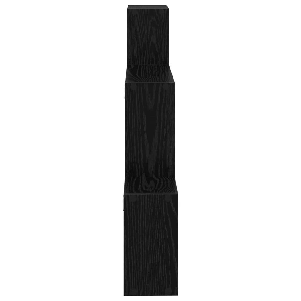 Scaffale da parete A parete Rovere Nero 91,5 x 15 x 76 cm 8012117