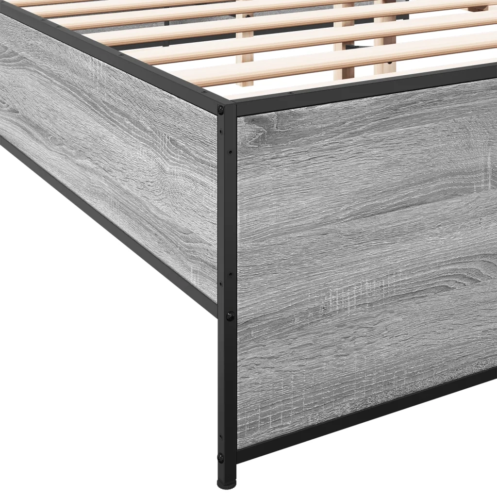 Giroletto Grigio Sonoma 120x190 cm in Legno Multistrato Metallo
