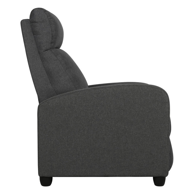 Poltrona Relax Tessuto Grigio Scuro 87x69x100 Desa