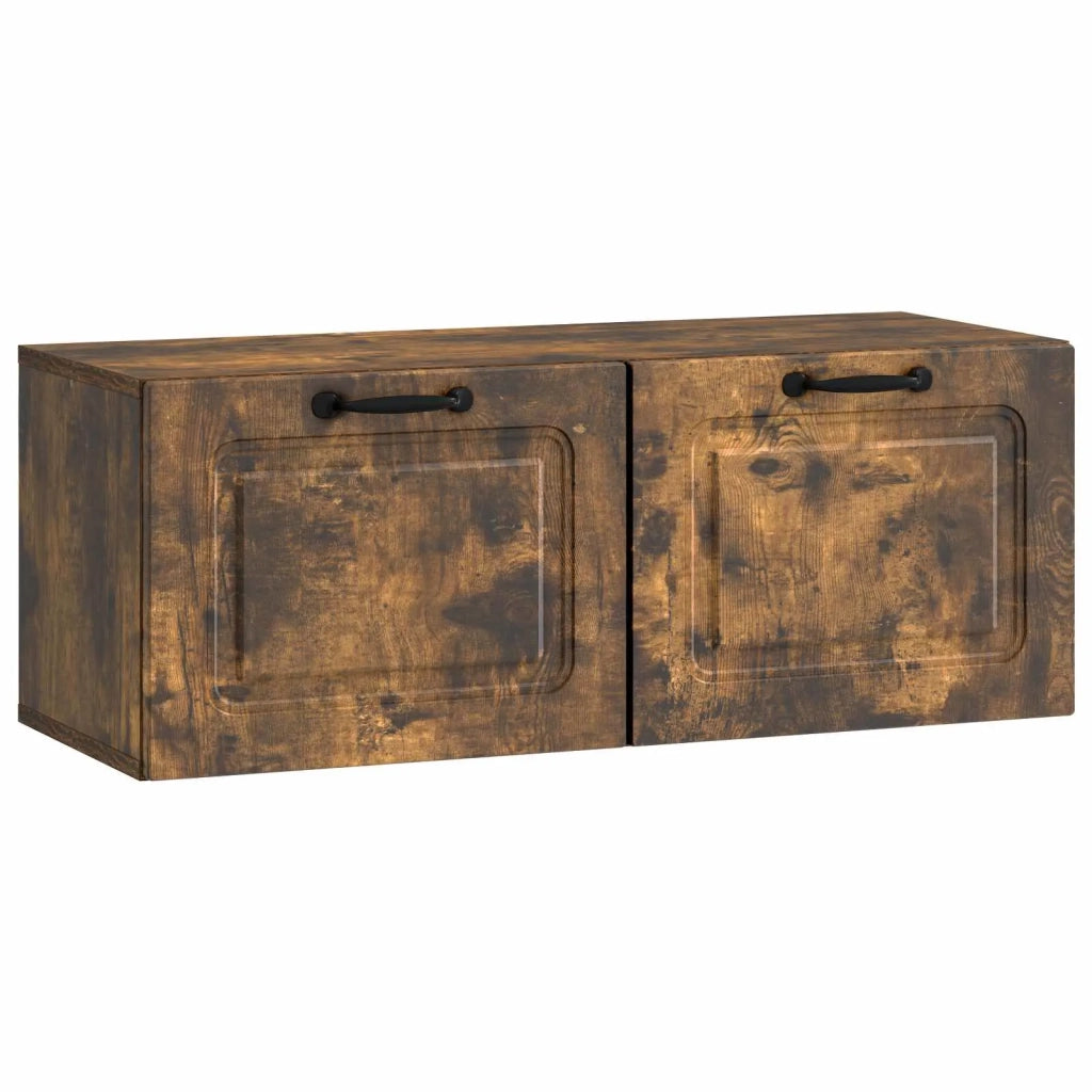 Mobile Porta TV da Muro Rovere Fumo 78,5 x 31 x 30 cm