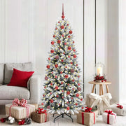 Albero di Natale artificiale con 300 LED Bianco 180 cm 3396045