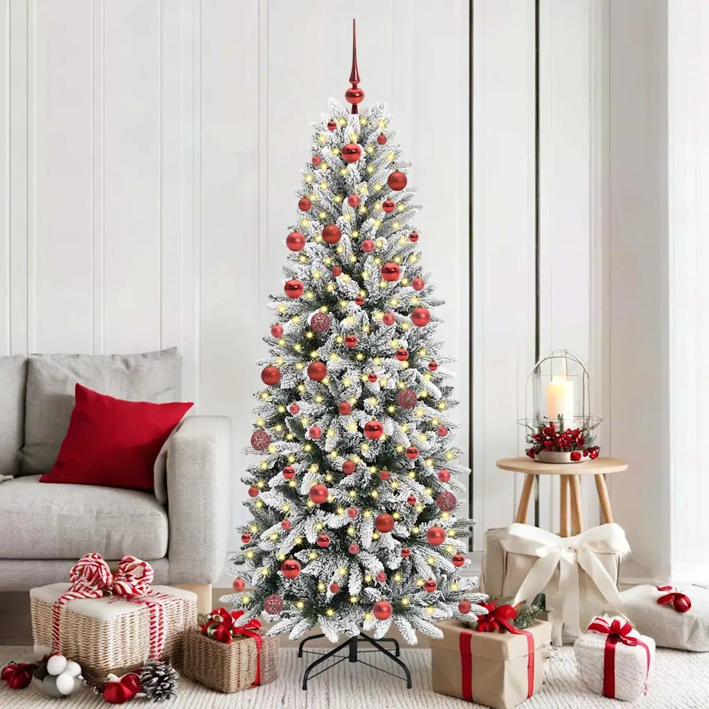 Albero di Natale artificiale con 300 LED Bianco 180 cm 3396045