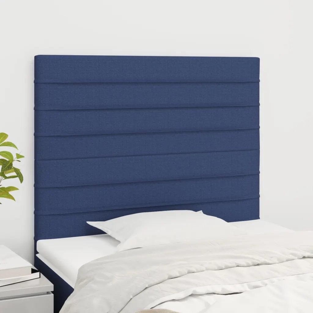 Testiera | Testata Blu 90x5x118/128 cm Tessuto