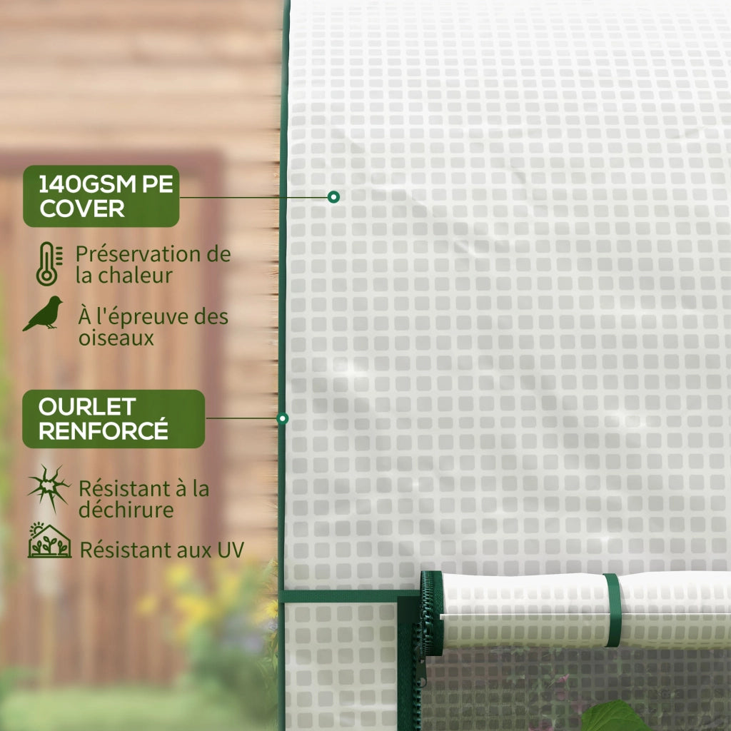 Serra da giardino ¨C zephmum ¨C 2 mq 2x1x1.78 m bianco