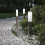 Lampioni a paletto con sensore 3 pz 50 cm Acciaio Inox IP44 4006054