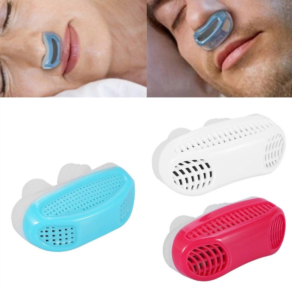 Trade Shop - Dispositivo 2in1 Purificatore Aria Per Smettere Di Russare Apnea Rimedio Notte -
