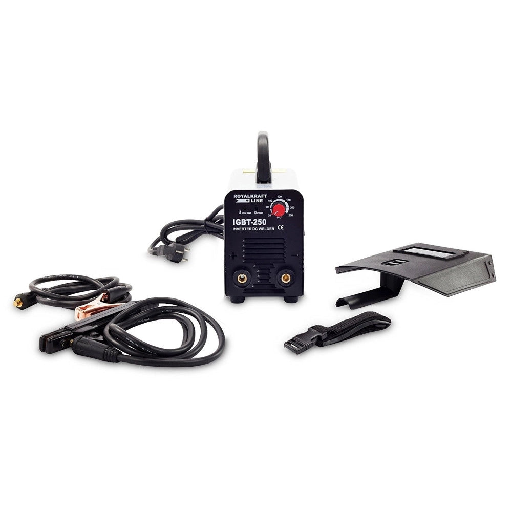 Trade Shop - Saldatrice A Elettrodo Elettrica Inverter Igbt Saldatura 250a Fabbro Cavo 2mt -