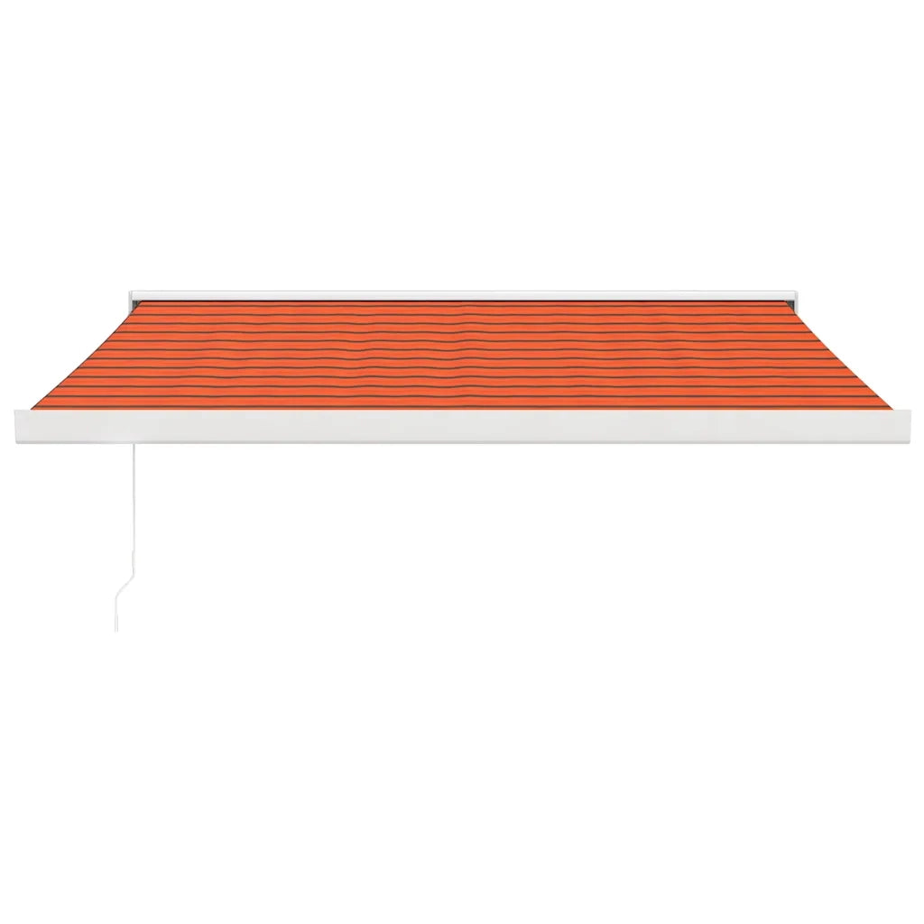 Tenda Retrattile Arancione Marrone 3,5x2,5m Tessuto e Alluminio 3154592