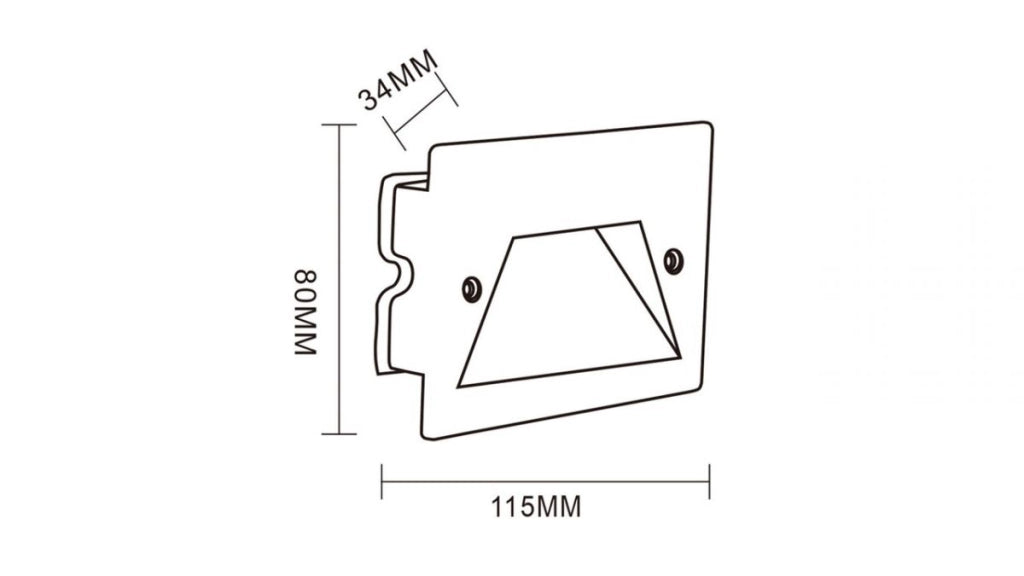Segnapasso LED Incasso 3W Scatola 503 Corten IP65 CCT 3000K 4000K 6500K