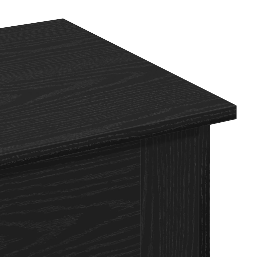 Tavolino da caffÃ¨ Nero Rovere 40x40x42 cm Legno ingegnerizzato