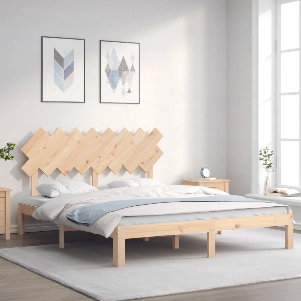 Giroletto senza Materasso 160x200 cm in Legno Massello di Pino 3193736