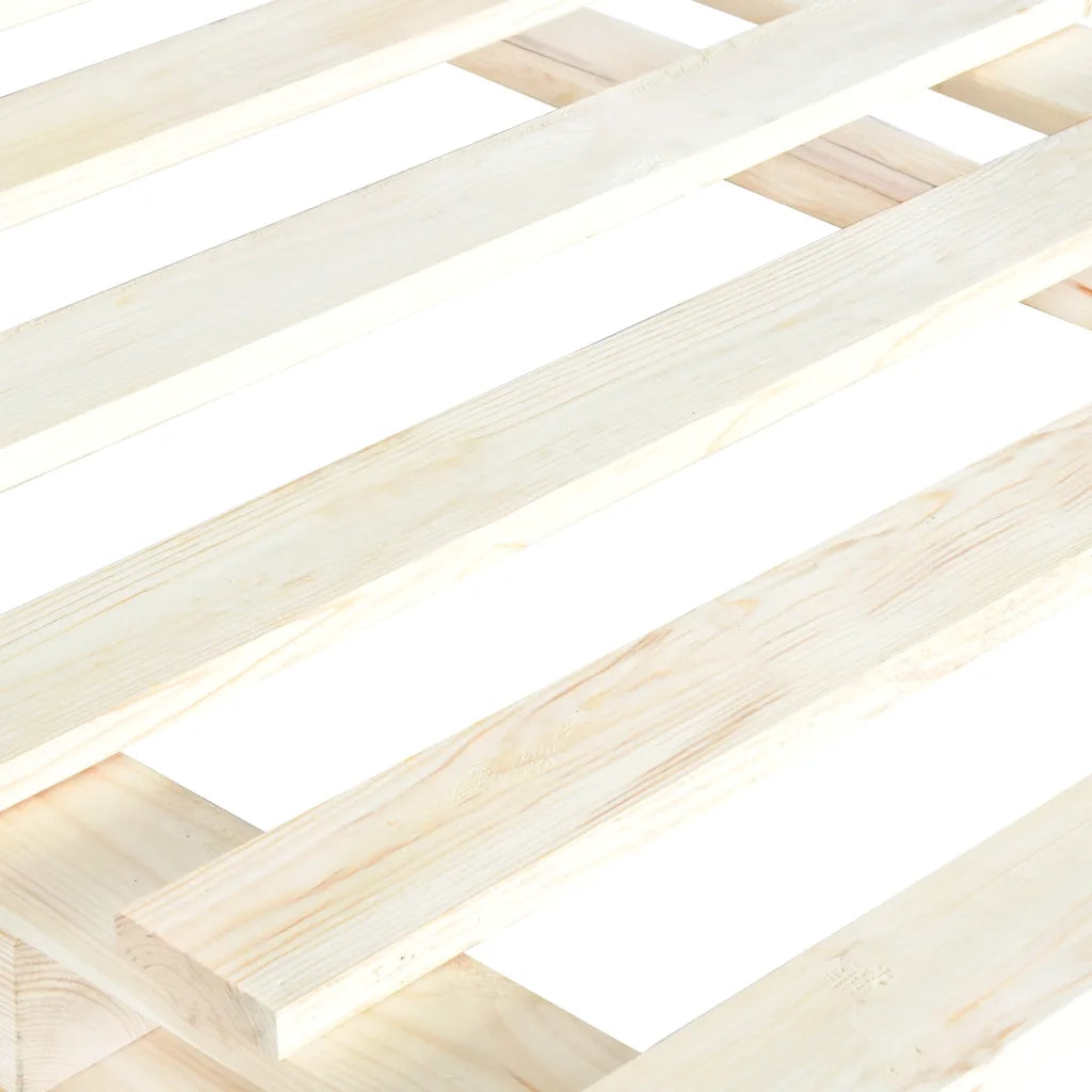 Giroletto con Testiera 140x200 cm in Legno Massello di Pino 3281558