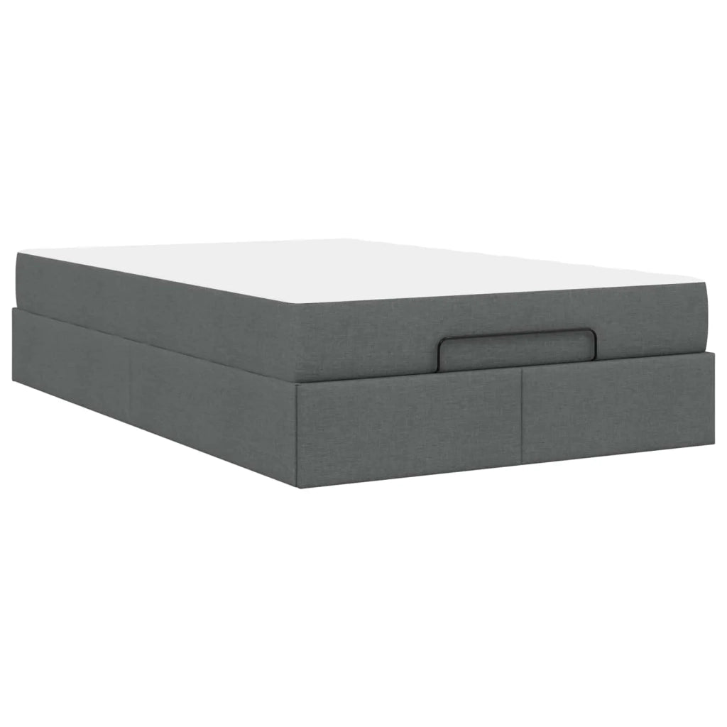 Struttura letto con materasso 2 pcs Grigio Sfumato Tessuto 3399474
