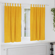 Tende oscuranti 2 pcs Giallo senape 140 x 175 cm Velluto 4107279