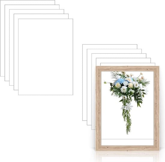 20 fogli di vetro acrilico rettangolari trasparenti 20 x 30 cm 1 mm
