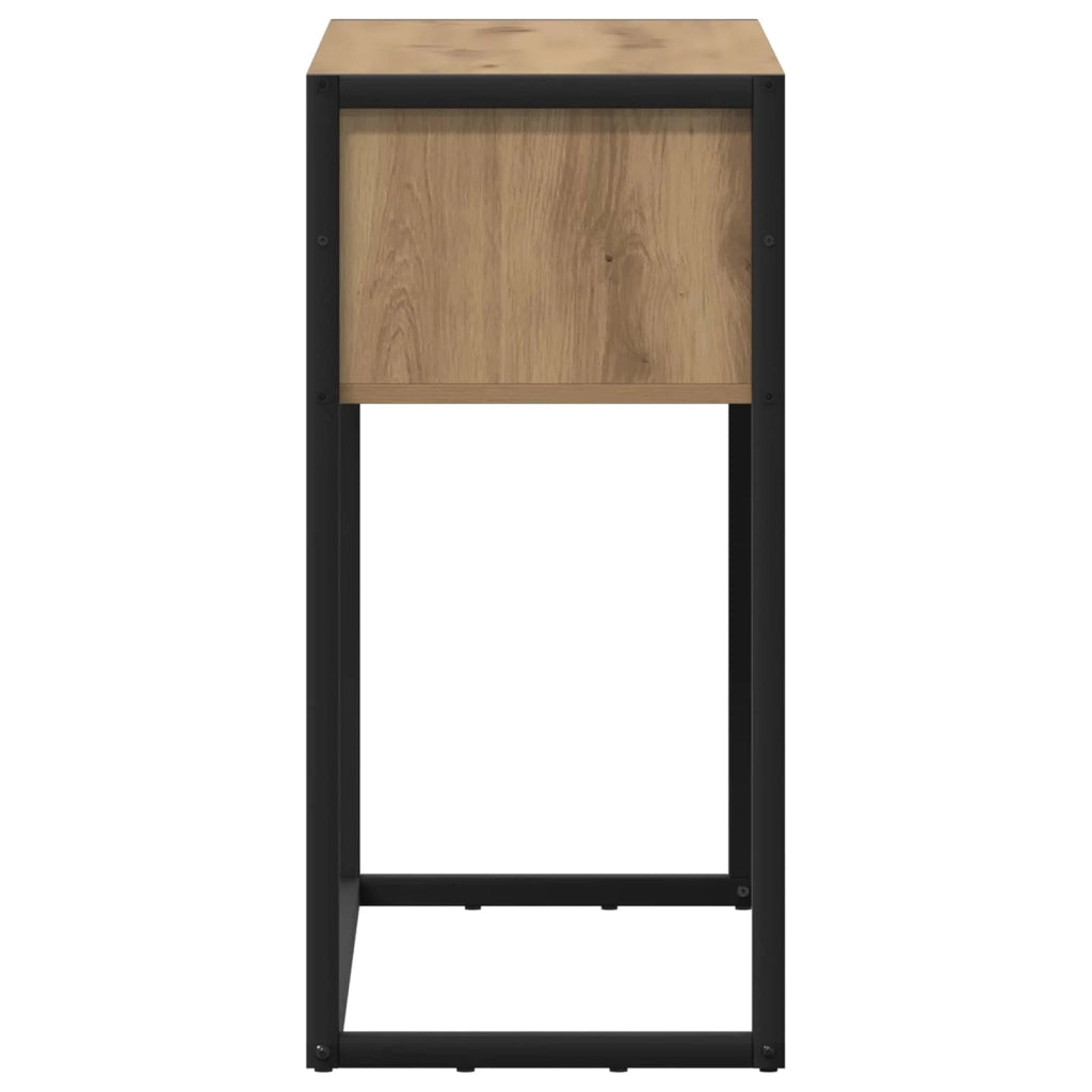 Tavolino | Tavolo laterale Rovere Artigianale 100 x 36 x 75 cm Legno multistrato