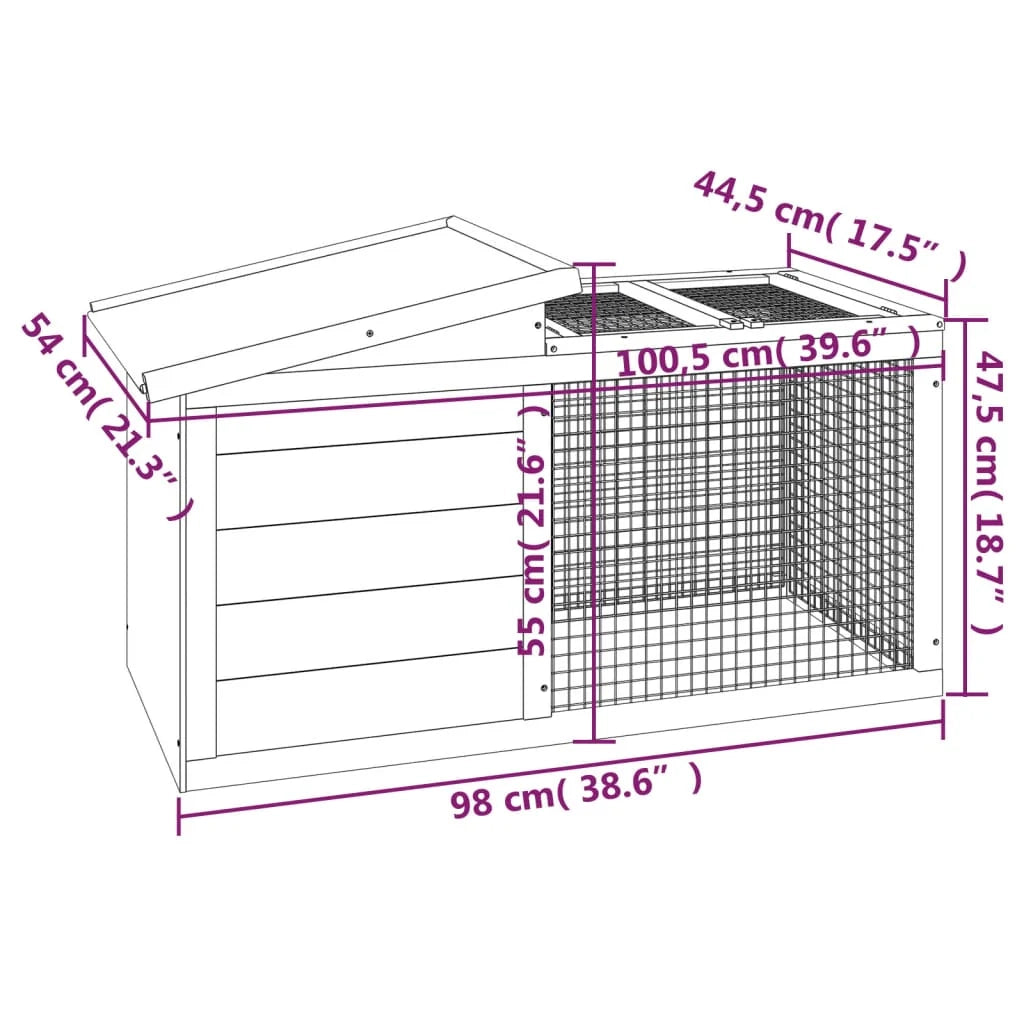 Credenza color moka 100,5 x 54 x 55 cm in legno massello di pino marrone 02_0041949